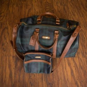 Vintage Polo Ralph Lauren Duffle & Toiletry Bag